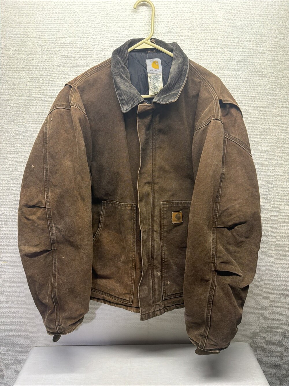 Vintage 2000s Y2k Carhartt J22 DKB XL Tall Detroit Workwear Arctic Brown Jacket